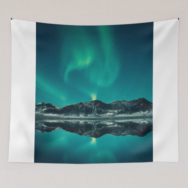 Item preview, Iceland, Blue Northern Lights designed and sold by newburyboutique.