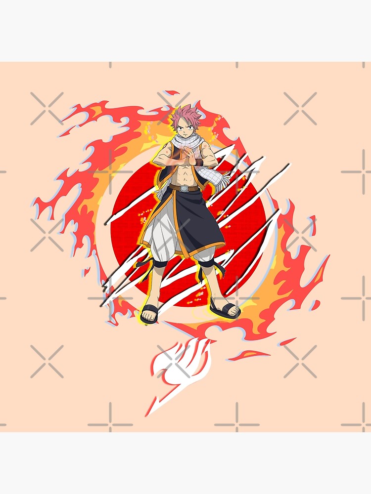 Fairy Tail Art Natsu Dragneel Anime Greeting Card by Anime Art