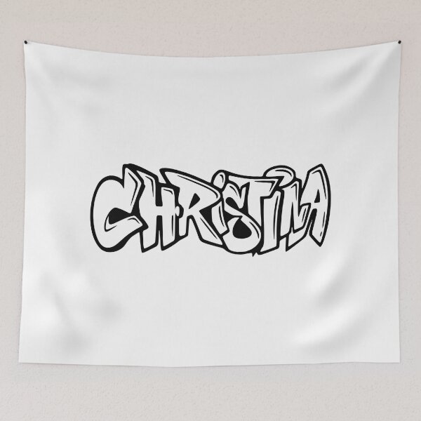 Item preview, Christina - Graffiti Name Design designed and sold by NameThatShirt.