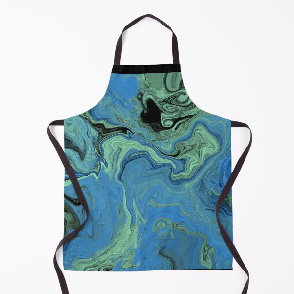 Artikelvorschau, Psychedelische Originalvorlage in Miami Blue, Black & Seafoam Green entworfen und verkauft von Elizabeth-Banks.