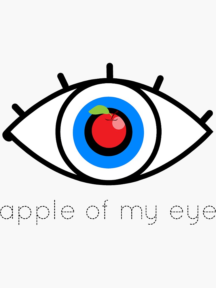 apple-of-my-eye-sticker-for-sale-by-superhomies-redbubble