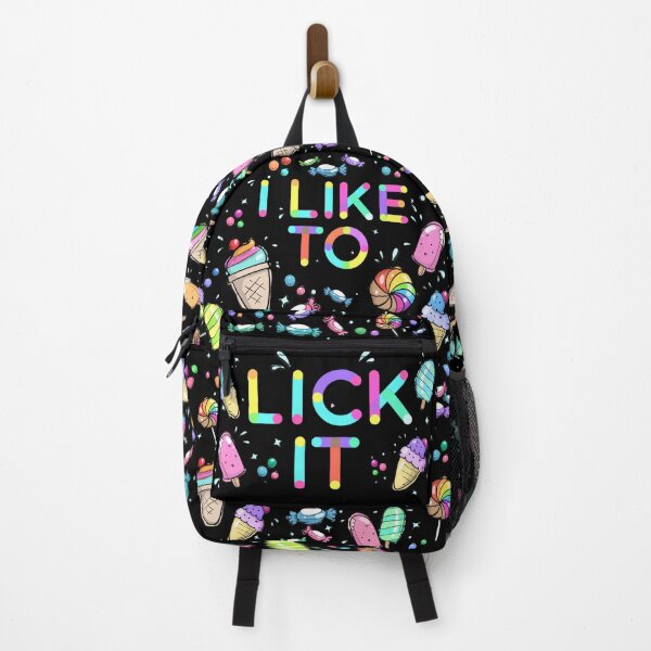 Item preview, I Like to Lick it. Funny Suggestive Rainbow Text & Sweets designed and sold by MunsyArt.
