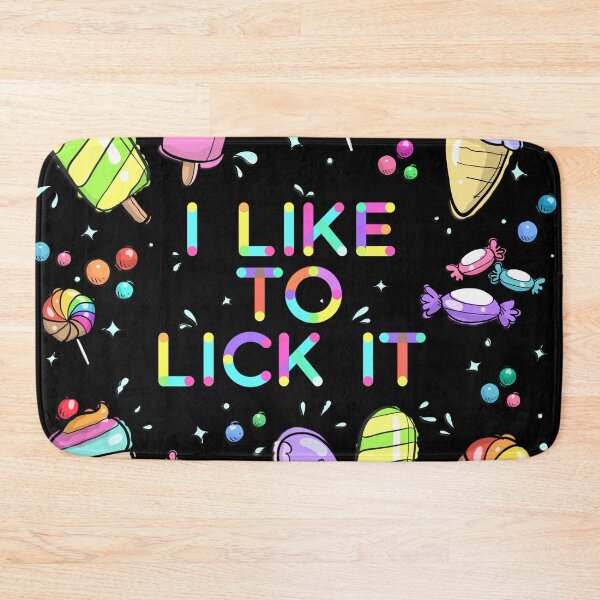 Item preview, I Like to Lick it.  Funny Suggestive Rainbow Text & Sweets  designed and sold by MunsyArt.