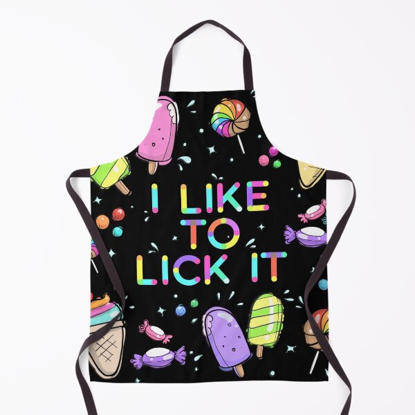Item preview, I Like to Lick it. Funny Suggestive Rainbow Text & Sweets designed and sold by MunsyArt.