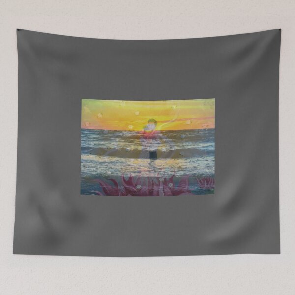 Item preview, Mixed Media: Sunset, seascape and oil painting, photo and painting by Marina Daniluka designed and sold by MariDaniArt.