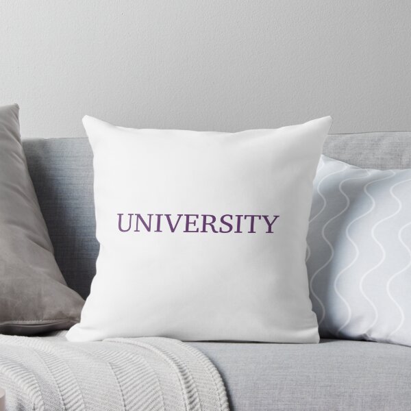 Item preview, UNIVERSITY - Eggplant Purple Text designed and sold by Artsy-Chemist.
