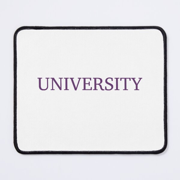 Item preview, UNIVERSITY - Eggplant Purple Text designed and sold by Artsy-Chemist.