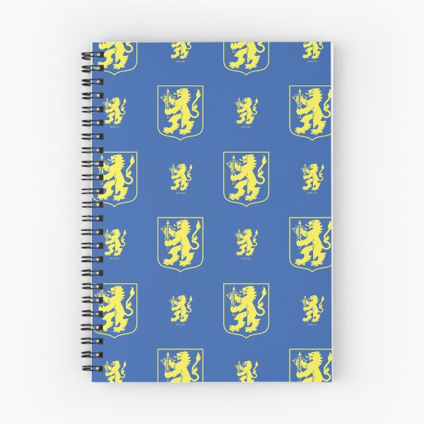 Item preview, Småland Crossbow Lion, Blue and Yellow Pattern (Sweden/ Svenska landskap) designed and sold by Landskapsbutiken .com.