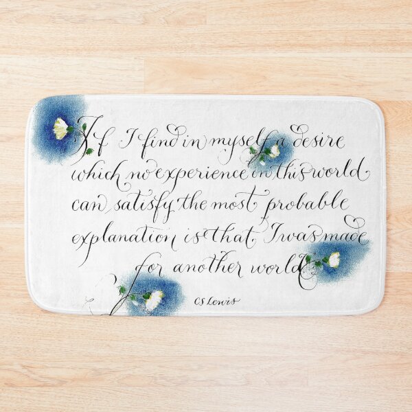 Item preview, Another World CS Lewis quote designed and sold by Melissa Renee.