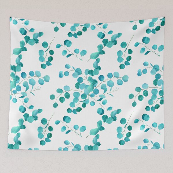 Item preview, Blue-Green Eucalyptus Leaves Abstract Art Designs designed and sold by DEC02.