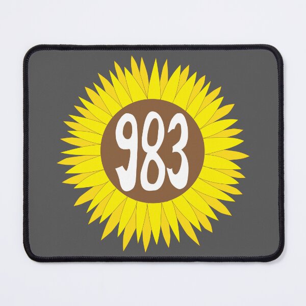 Item preview, Hand Drawn Colorado Sunflower 983 Area Code designed and sold by itsrturn.