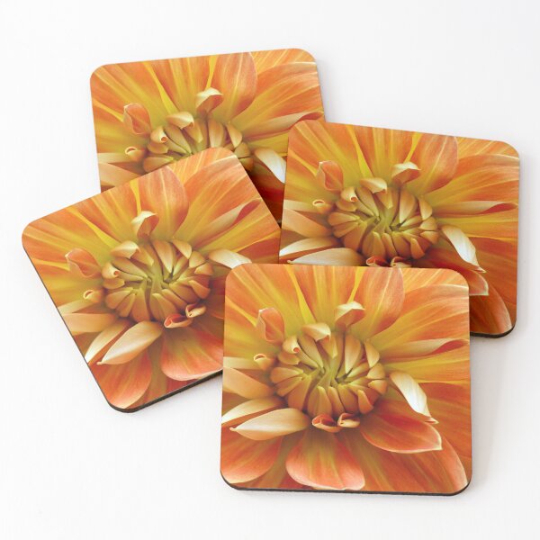 Item preview, ORANGE DAHLIA MACRO designed and sold by Elaine Bawden.