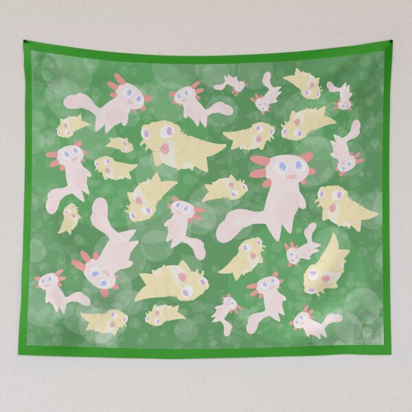 Item preview, Axolotl and Bearded Dragon Pattern designed and sold by Timelocke.