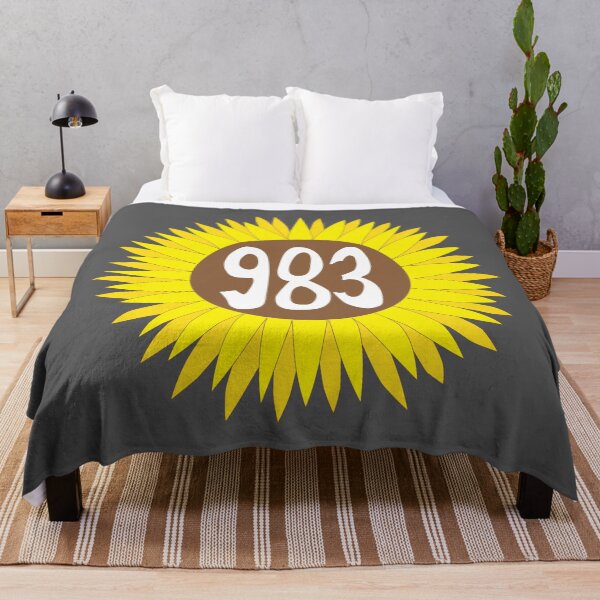 Item preview, Hand Drawn Colorado Sunflower 983 Area Code designed and sold by itsrturn.