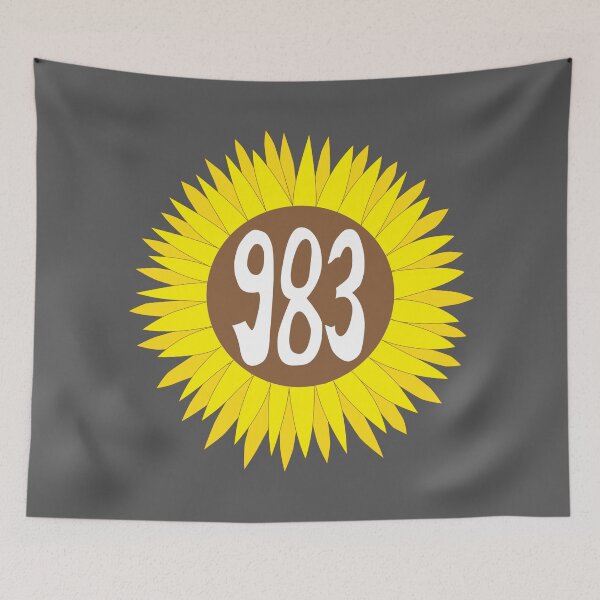 Item preview, Hand Drawn Colorado Sunflower 983 Area Code designed and sold by itsrturn.