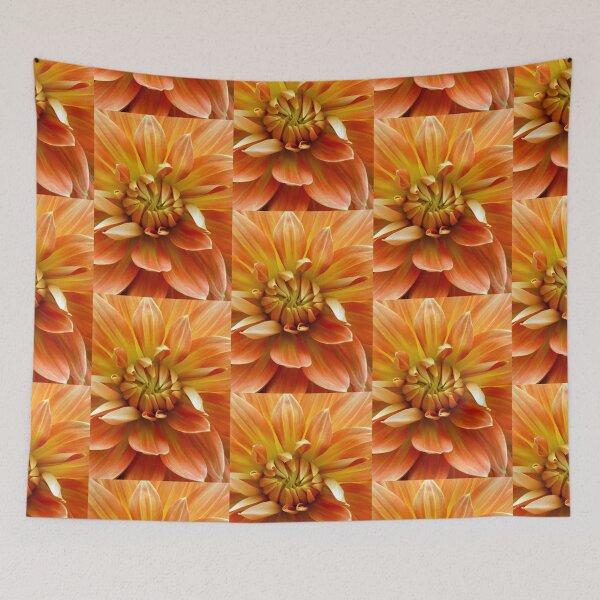 Item preview, ORANGE DAHLIA MACRO designed and sold by Elaine Bawden.
