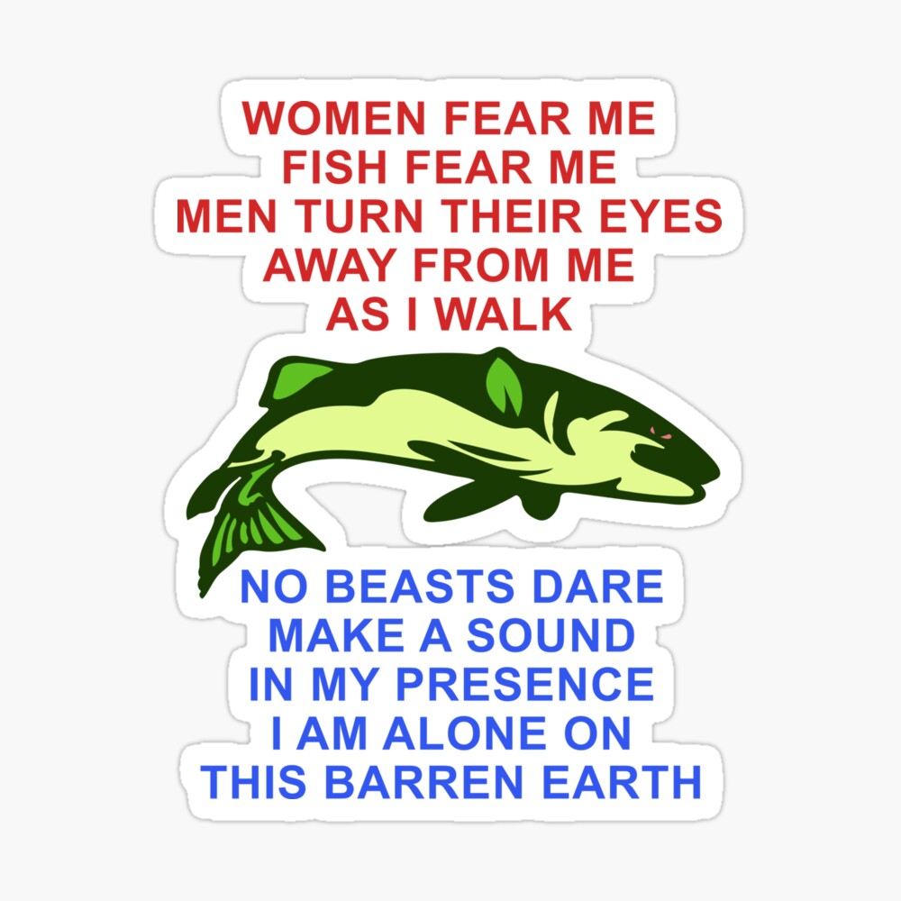 Mens Women Want Me Fish Fear Me Fishing Face Mask by Tony Rubino