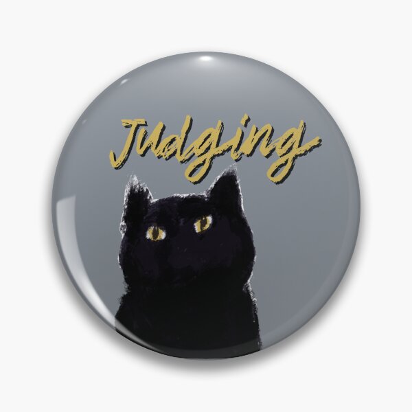 Item preview, Black cat, Judging Kitty designed and sold by Constant Readers.