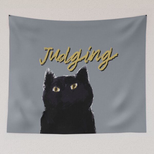 Item preview, Black cat, Judging Kitty designed and sold by Constant Readers.