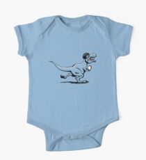 Cute Rugby Dinosaur One Piece - Short Sleeve
