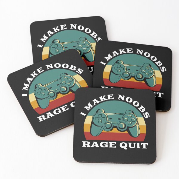 Item preview,  i make noobs rage quit | funny gamer quotes designed and sold by uranus1store.