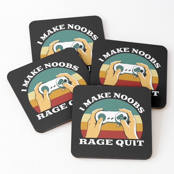 Item preview,  i make noobs rage quit | funny gaming saying designed and sold by uranus1store.