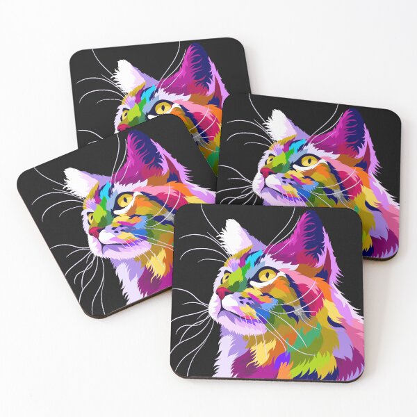 Item preview, Colorful Staring Cute Cat  designed and sold by YeTeee.