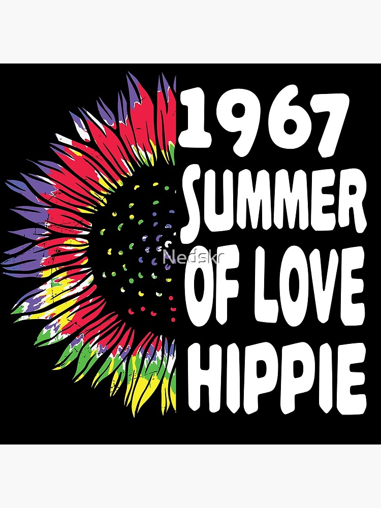 1967 Summer of Love Hippie Peacock Guitar T-Shirt
