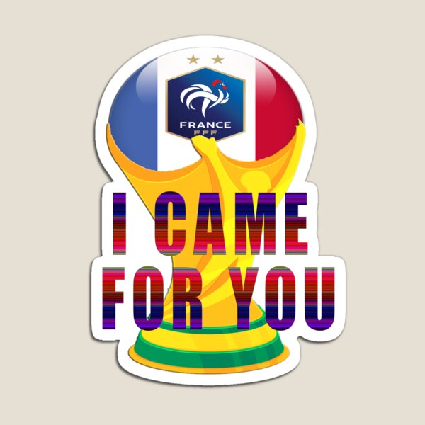 6.2 X 6.2 INCH . FRANCE FFF LOGO FIFA SOCCER WORLD CUP CAR MAGNET..SIZE NEW 