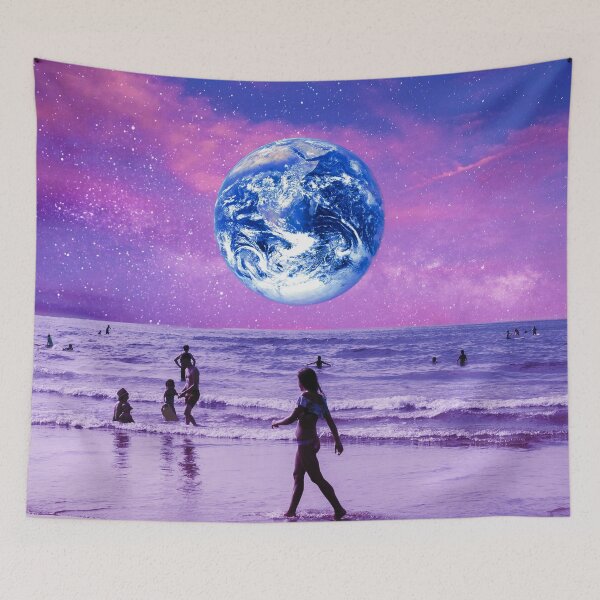 Item preview, Trippy Purple Cosmic Beach  designed and sold by Yasmine khalifa.