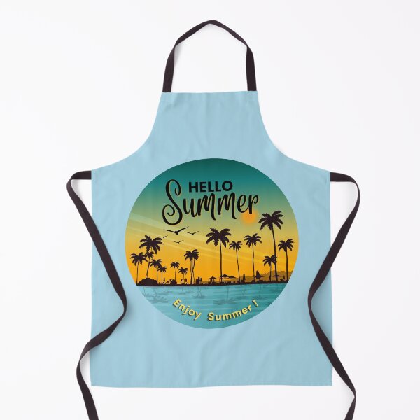 Item preview, Hello Summer with palm trees designed and sold by HappyLife4U.