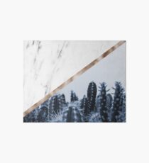 Cool marble desert blooms Art Board