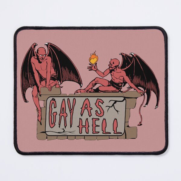 Item preview, Gay As Hell - LGBTQ Pride, Meme, Demons designed and sold by SpaceDogLaika.