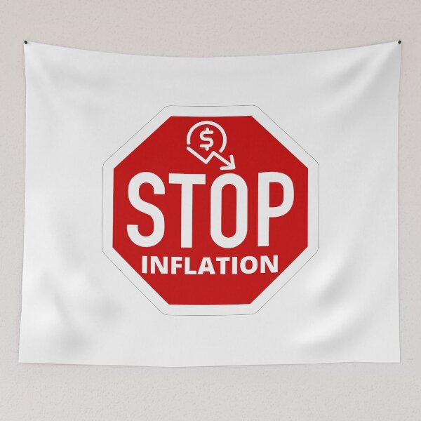 Item preview, Stop Inflation Red Stop Sign designed and sold by silviaol.