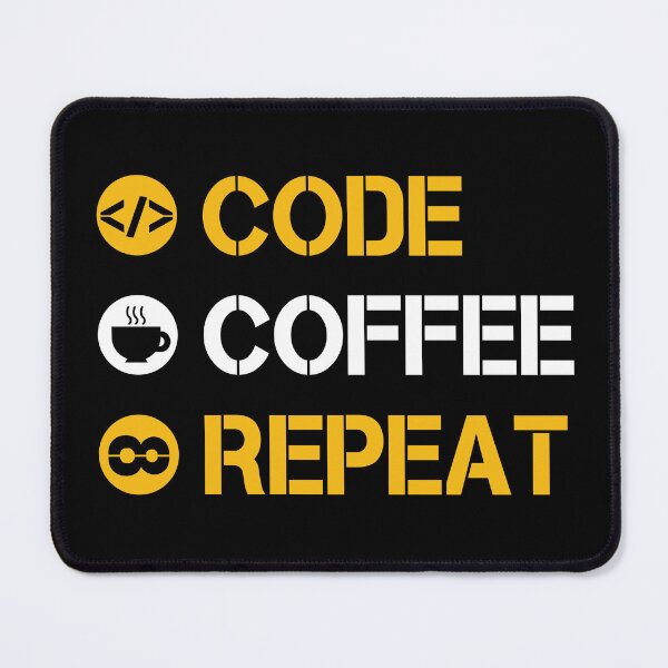 Item preview, Code Coffee Repeat designed and sold by Koi-Art.