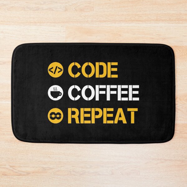 Item preview, Code Coffee Repeat designed and sold by Koi-Art.
