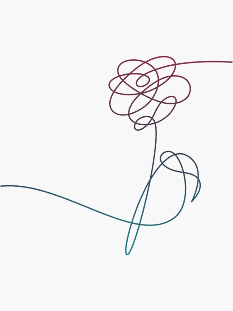 BTS Love yourself: Tear flower gradient