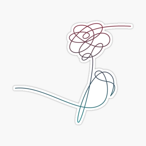 BTS Love yourself: Tear flower gradient