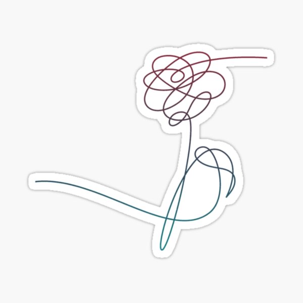 Artikel-Vorschau von BTS Love yourself: Tränenblumen-Farbverlauf, designt und verkauft von hakuren.