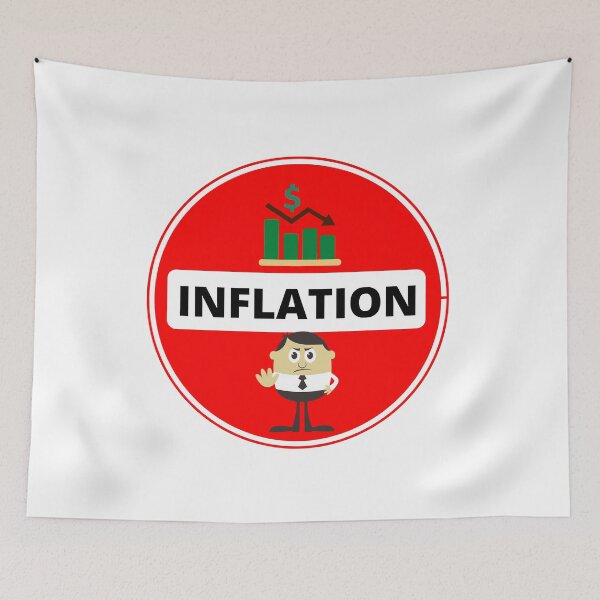 Item preview, Stop Inflation Red Economic Recession Stop Sign designed and sold by silviaol.
