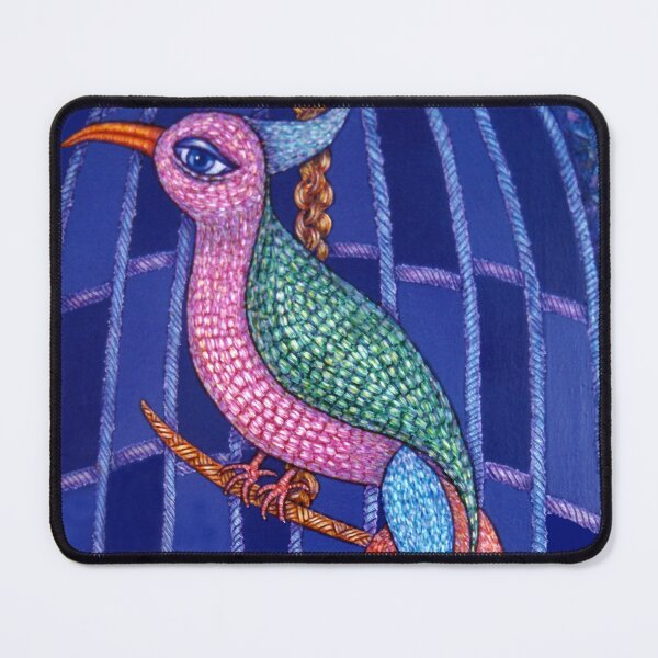 Item preview, Bird with colorful feathers designed and sold by Madalena Lobao-Tello.