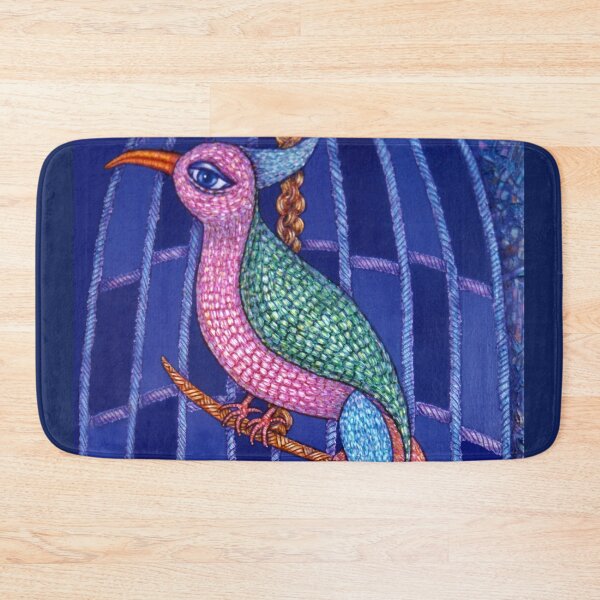 Item preview, Bird with colorful feathers designed and sold by Madalena Lobao-Tello.
