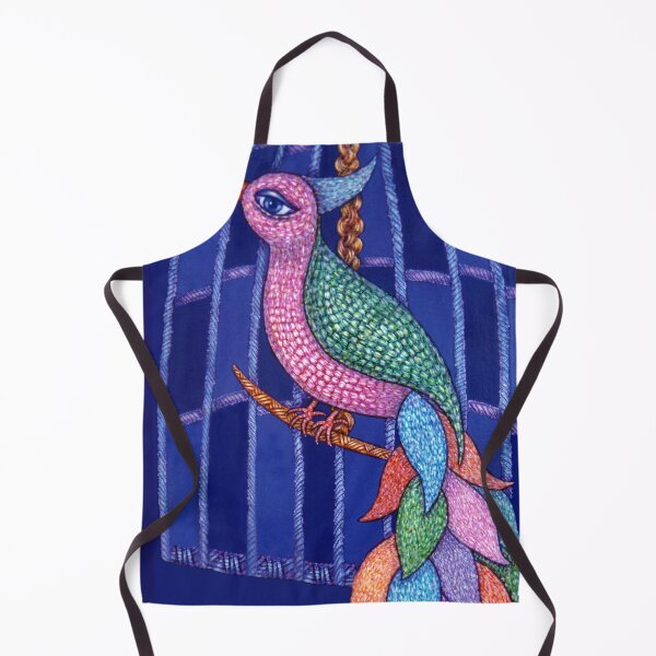 Item preview, Bird with colorful feathers designed and sold by Madalena Lobao-Tello.