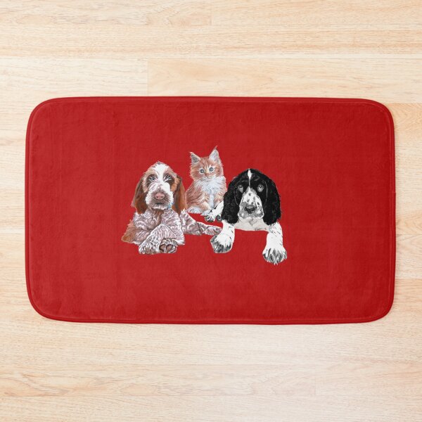 Item preview, Two Spaniels, One Tabby Kitten designed and sold by daveand65.