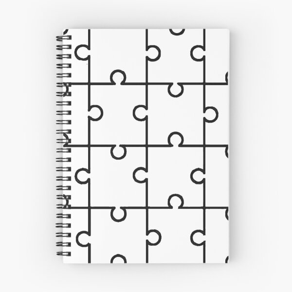 Item preview, Classic Jigsaw Puzzle Pattern – Black and White Minimalist Design designed and sold by Highlandkings.