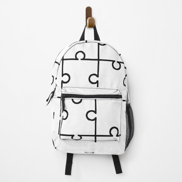 Item preview, Classic Jigsaw Puzzle Pattern – Black and White Minimalist Design designed and sold by Highlandkings.
