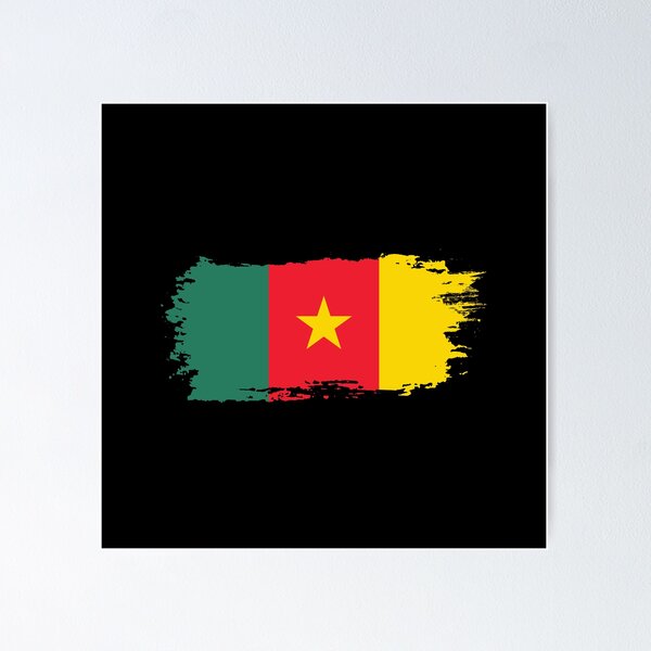 drapeau de Cameroun cercle. Cameroun drapeau dans rond conception