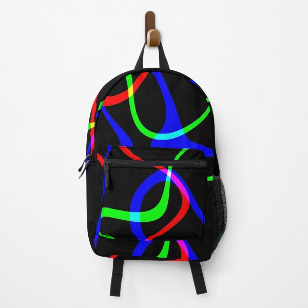 Item preview, Neon, Bright Primary Colors, Black Background, Plasma Print, Psychedelic, Colorful Psychedelic Designs designed and sold by CreativeCranium.