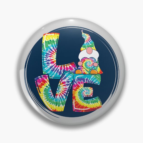 Item preview, Hippie Gnome Tie Dye Love, Retro Hippies designed and sold by PrintedKat.