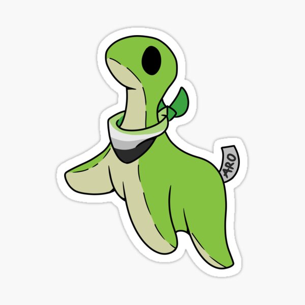 Item preview, Aromantic pride Nessie designed and sold by CactusMonsters.